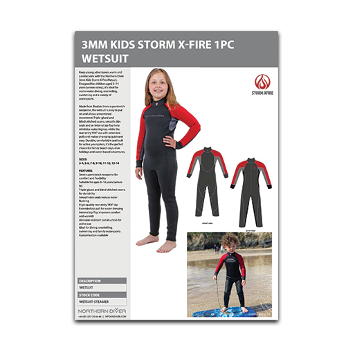 Kids Storm X-Fire Wetsuit